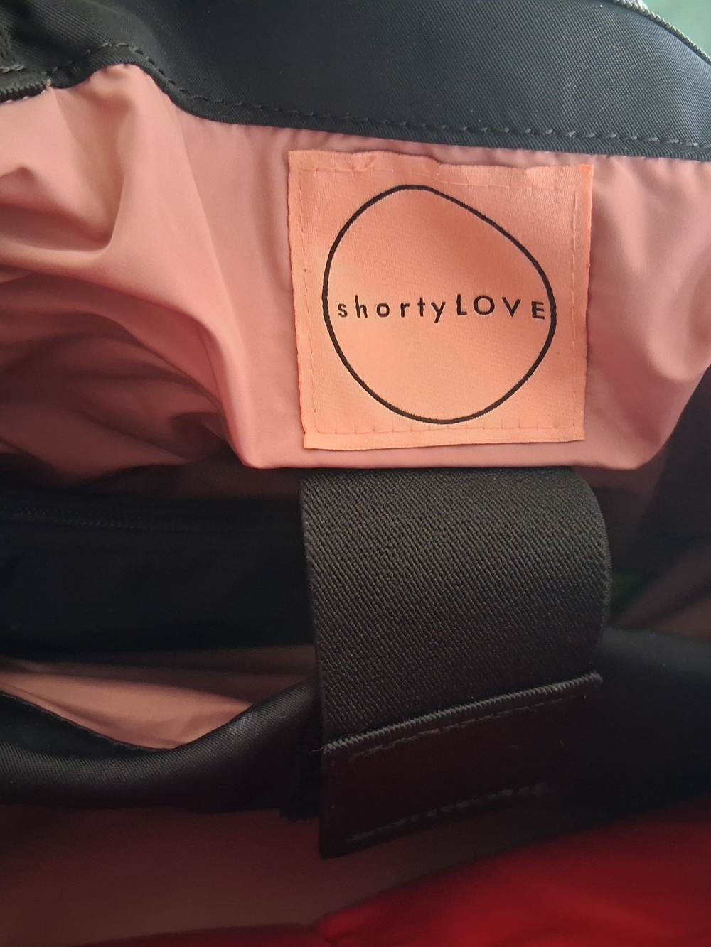 Everyday Black Nylon Tote with Front Zip Pocket - Picture 5 of 6